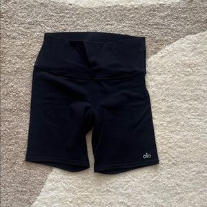 Alo Black High-Waisted Shorts